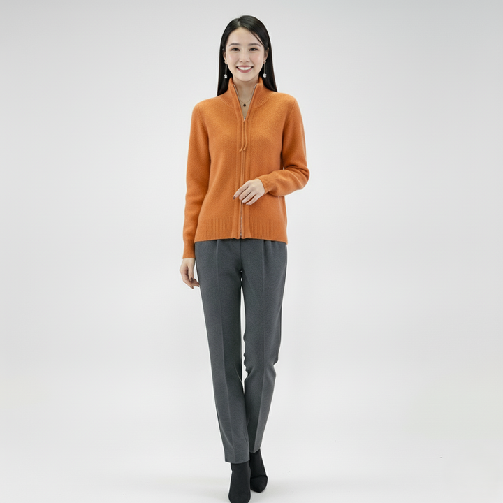 Den Graaf® | Vest met kasjmier ritssluitingVest met kasjmier ritssluiting