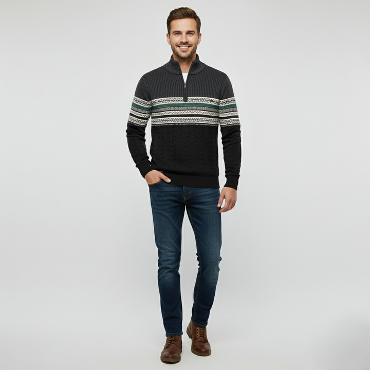 Den Graaf® | Modieuze Trui Met Rits