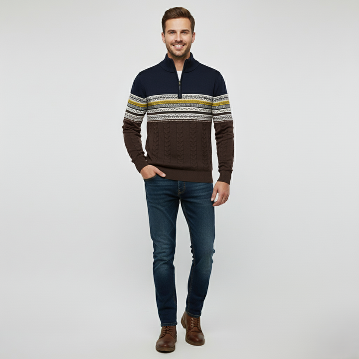 Den Graaf® | Modieuze Trui Met Rits