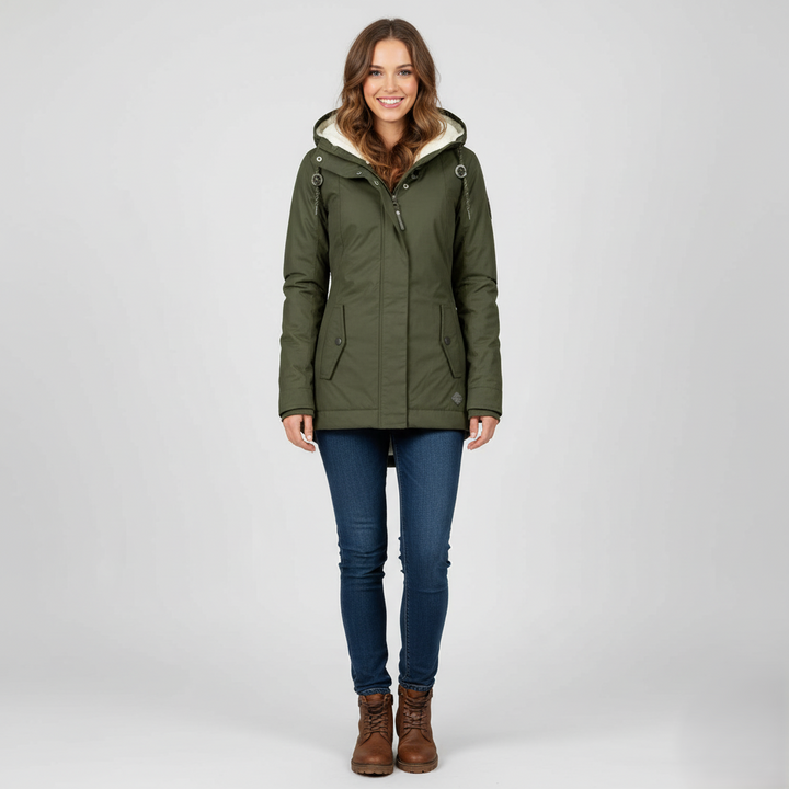 Amélie | Waterdichte winterjas met capuchon