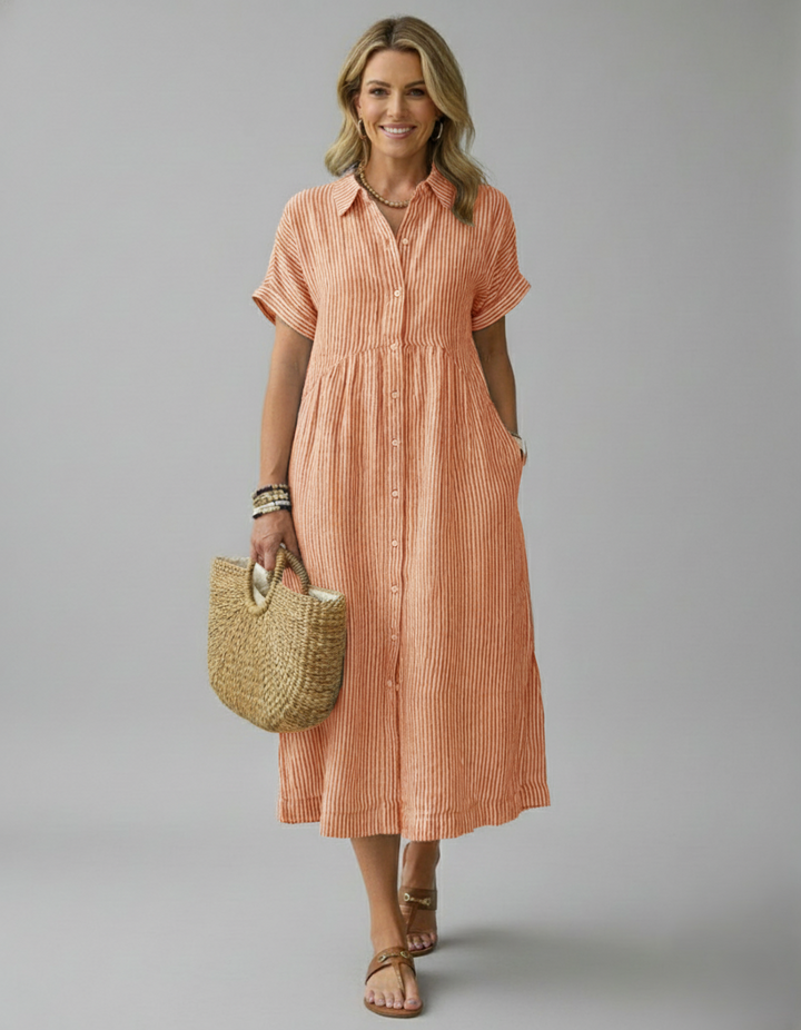 Den Graaf® | STIJLVOLLE GESTREEPTE JURK