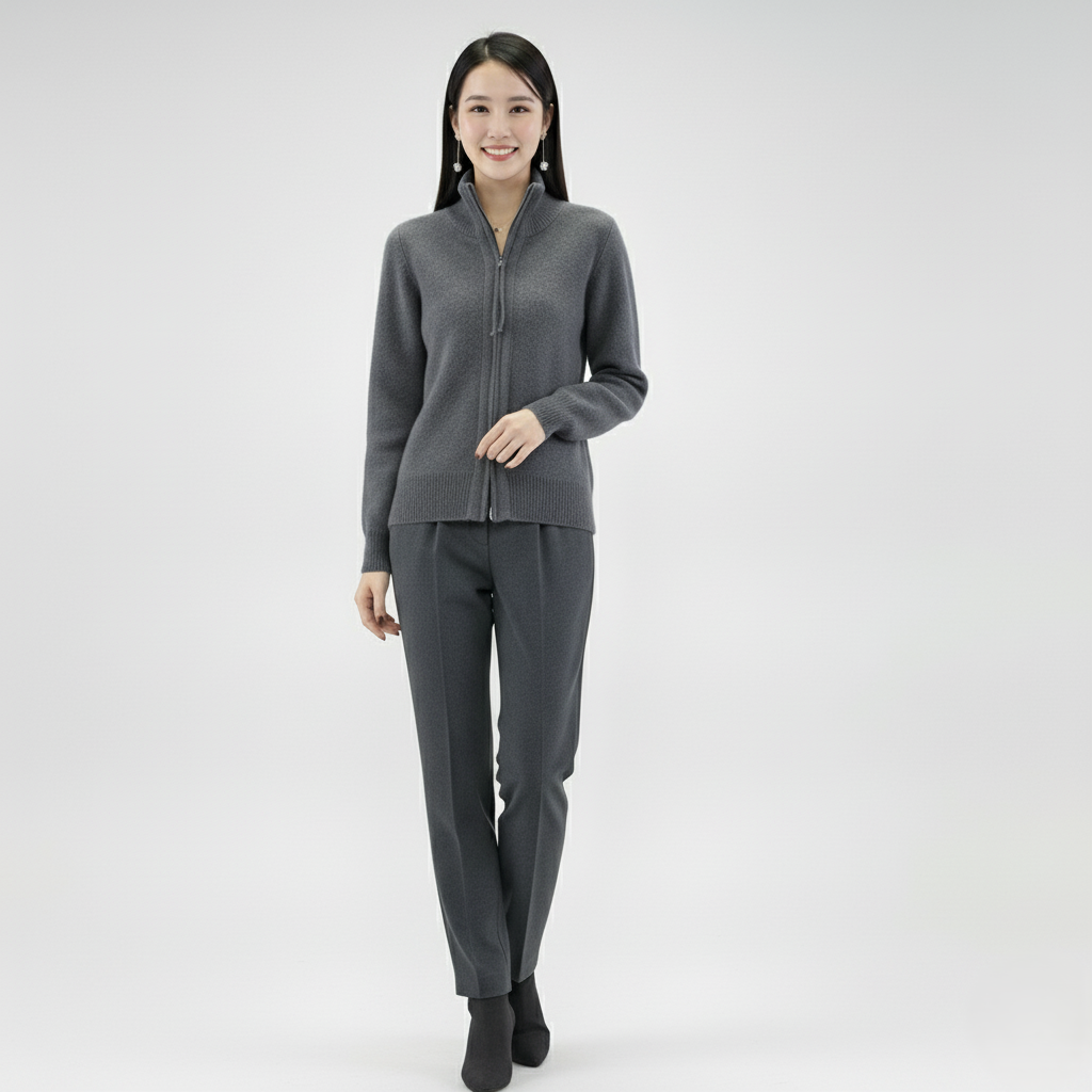 Den Graaf® | Vest met kasjmier ritssluitingVest met kasjmier ritssluiting