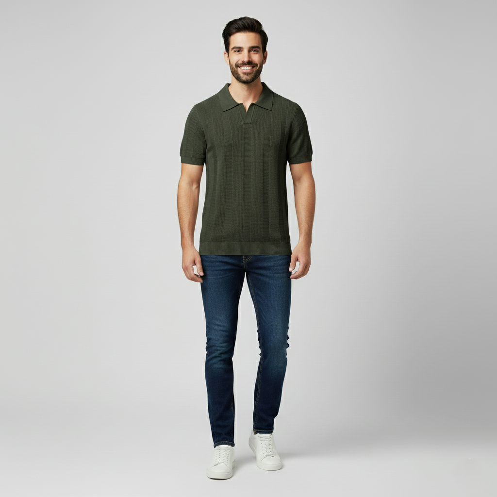 Den Graaf® | Katoenen Gestreepte Polo