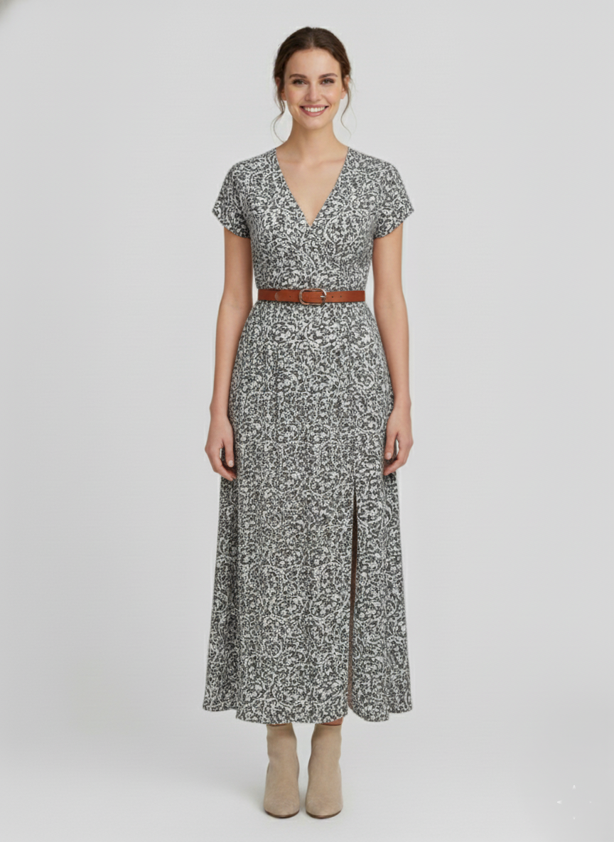 Den Graaf® | Luchtige boho maxi-jurk met bijpassende riem