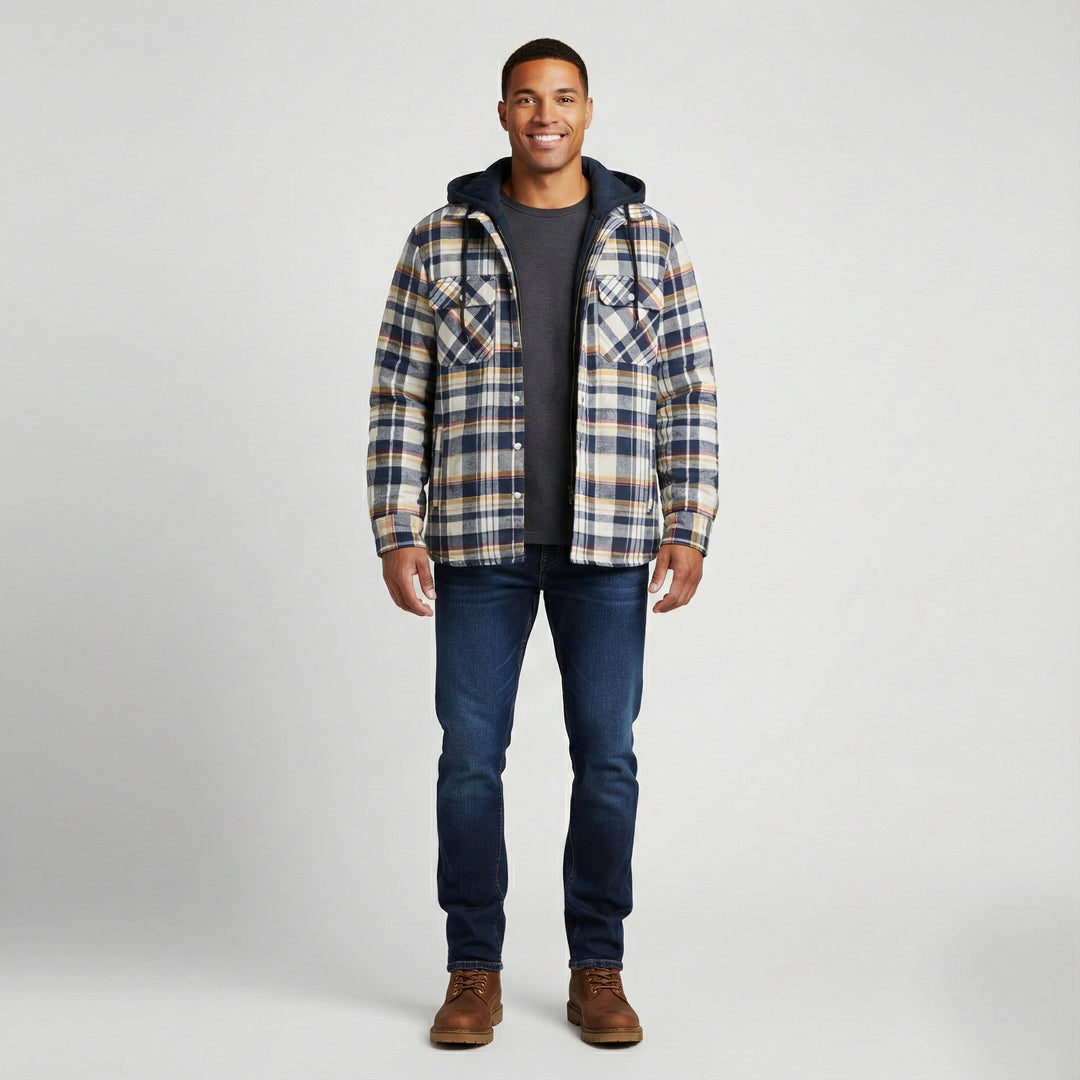 Den Graaf® | Geruite jas met rits