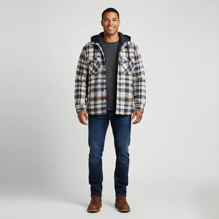 Den Graaf® | Geruite jas met rits