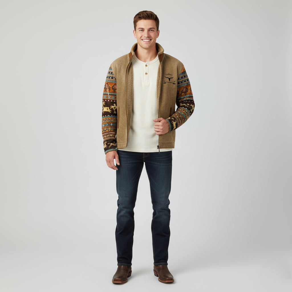 Den Graaf® | Casual heren fleecejack