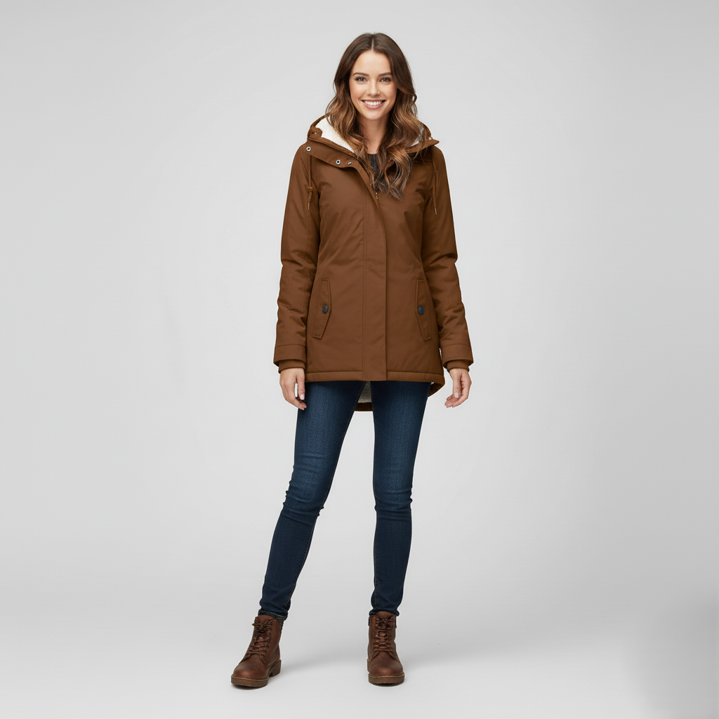 Amélie | Waterdichte winterjas met capuchon