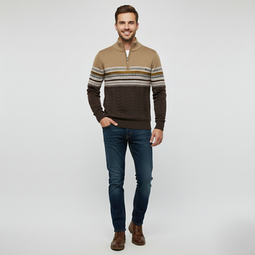 Den Graaf® | Modieuze Trui Met Rits