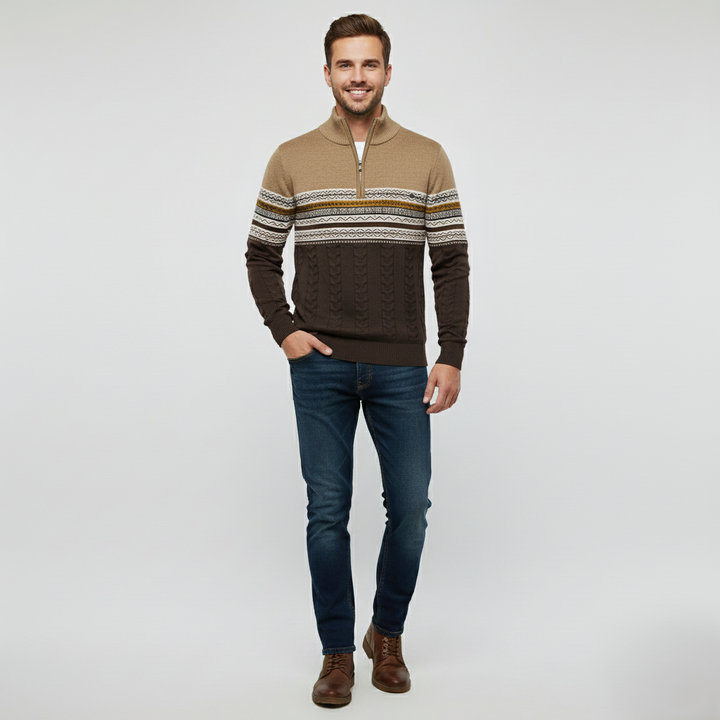 Den Graaf® | Modieuze Trui Met Rits