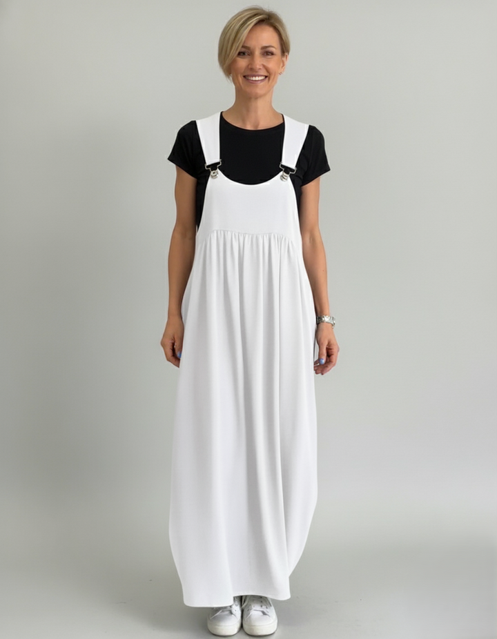 Den Graaf® | Casual jurk met effen bretels