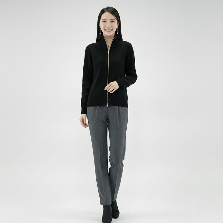 Den Graaf® | Vest met kasjmier ritssluitingVest met kasjmier ritssluiting