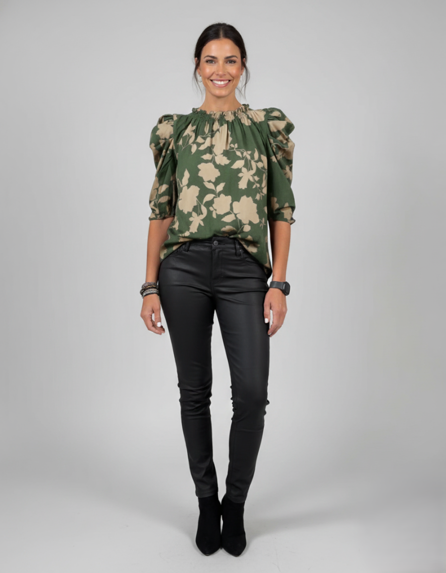 Den Graaf® | Blouse Pompmouw Ruche