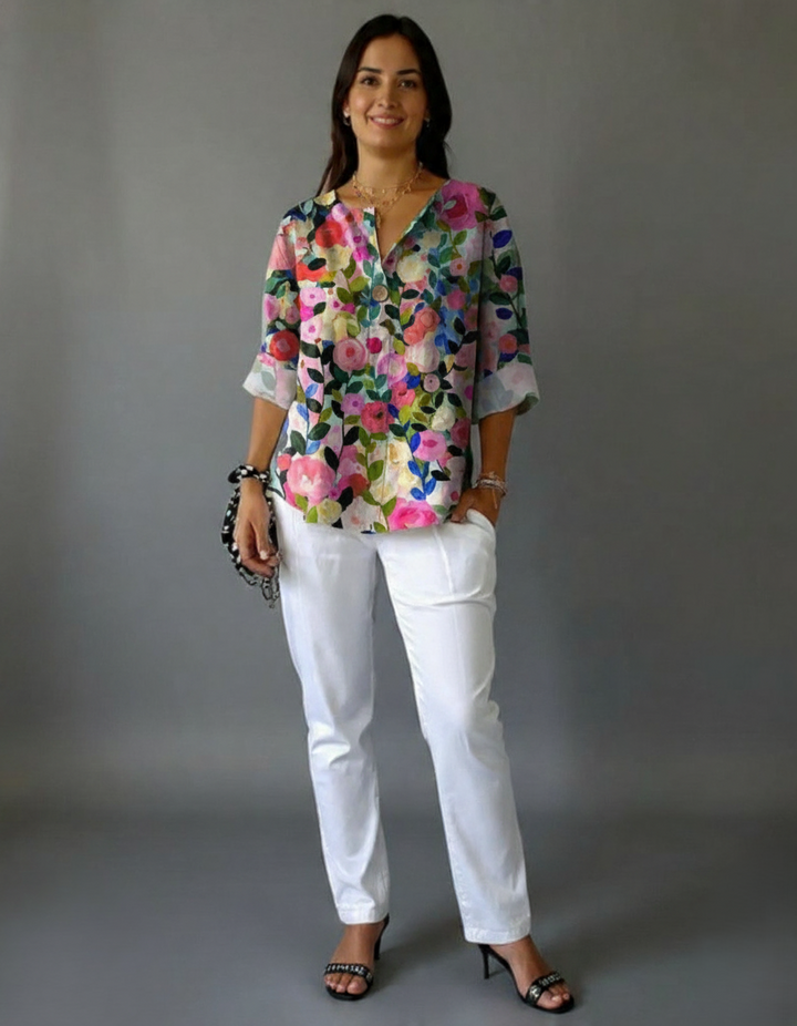 Den Graaf® | Bloemige Vintage Blouse