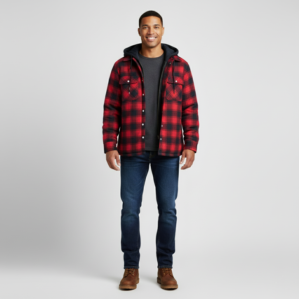 Den Graaf® | Geruite jas met rits