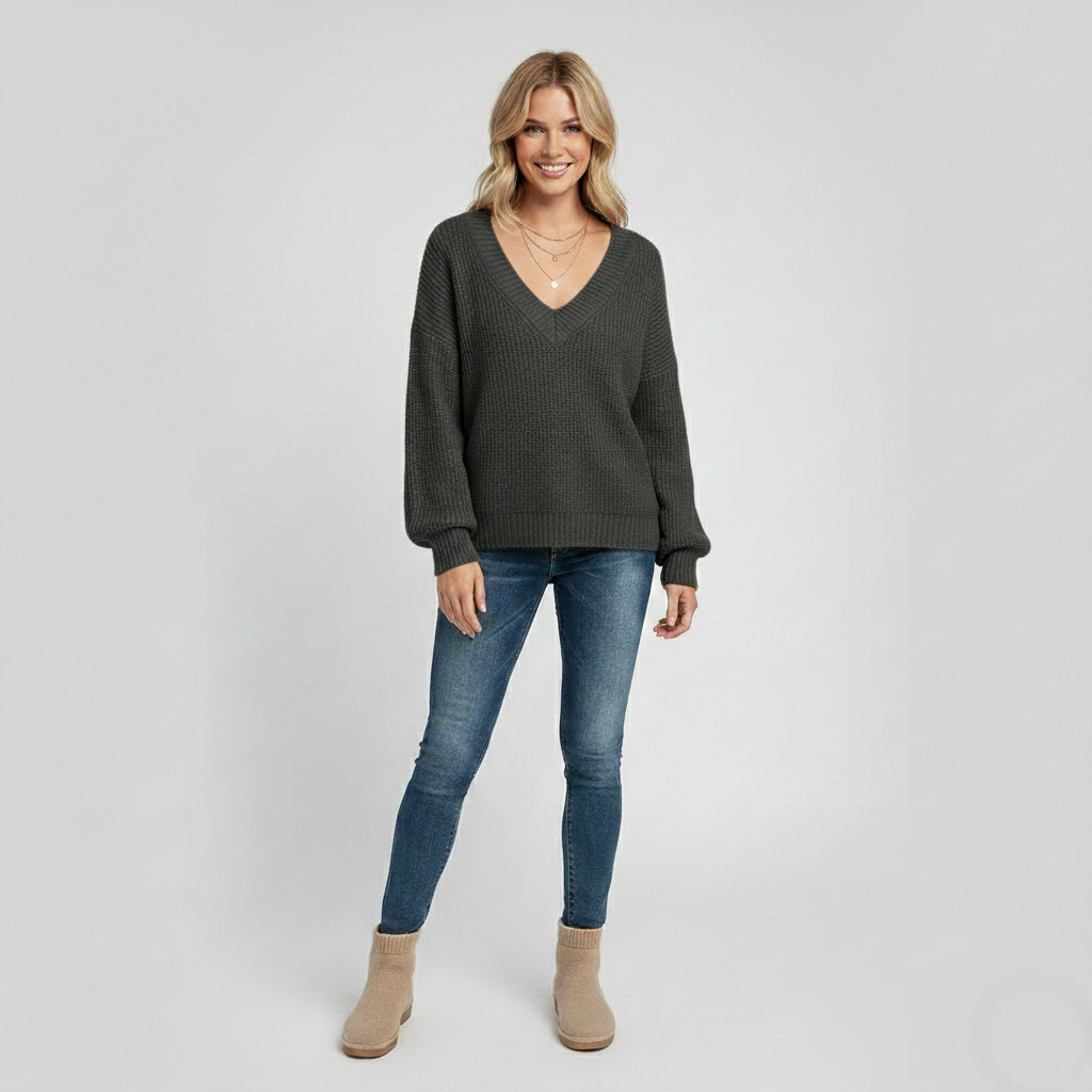 Den Graaf® | Luxe kasjmier trui met V-hals Perfect voor dagelijks gebruik