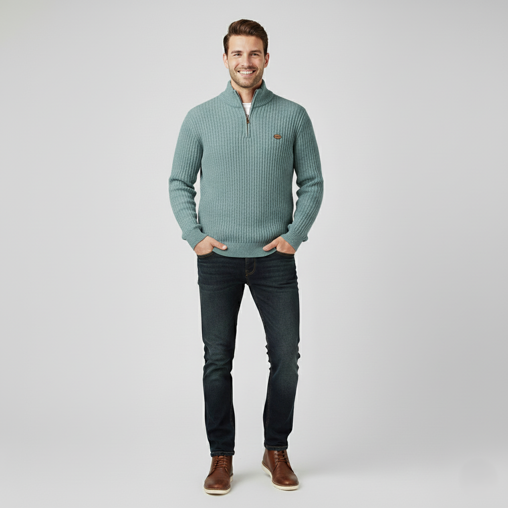 Den Graaf® | Gebreide Zip-Up Trui