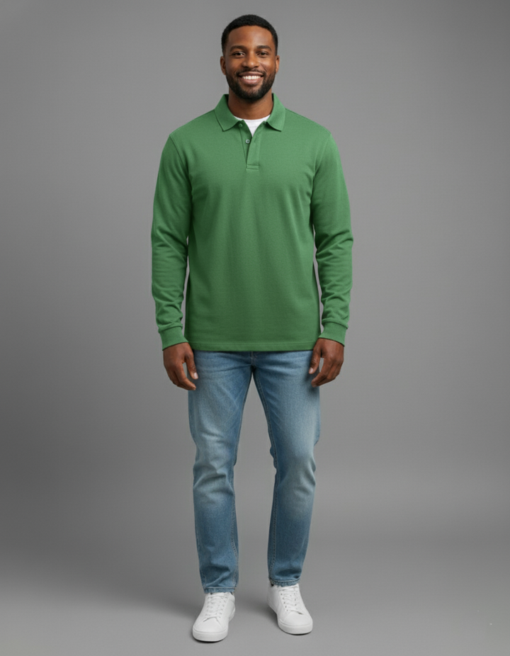 Den Graaf® | Luxe Polo met Lange Mouwen