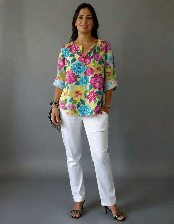 Den Graaf® | Bloemige Vintage Blouse