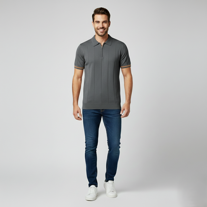 Den Graaf® | Zomerse Polo met Rits