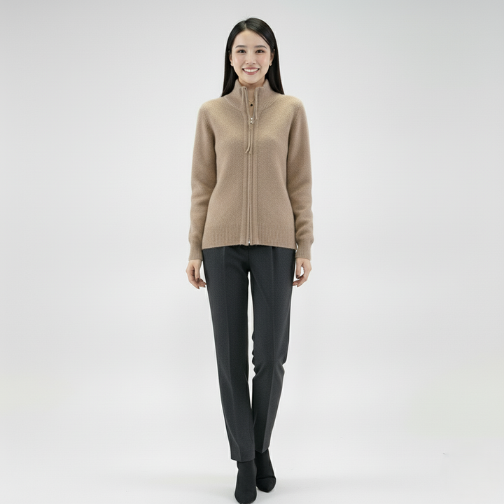 Den Graaf® | Vest met kasjmier ritssluitingVest met kasjmier ritssluiting