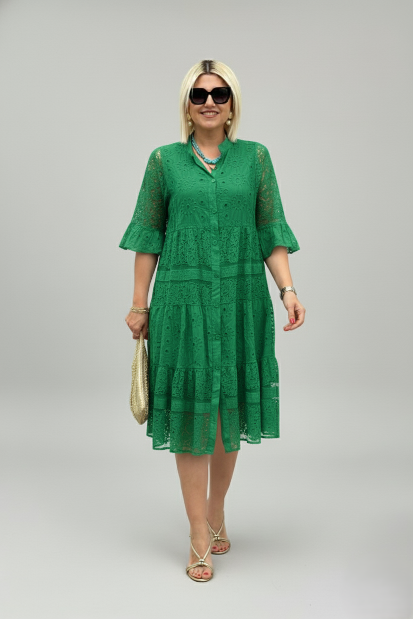 Den Graaf® | Tijdloze jurk met verfijnde details