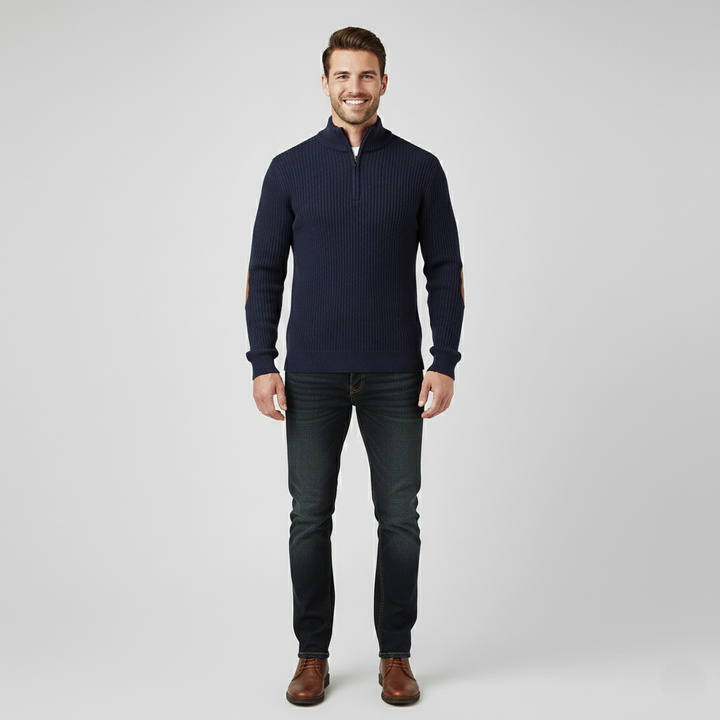 Den Graaf® | Modieuze trui met halve rits