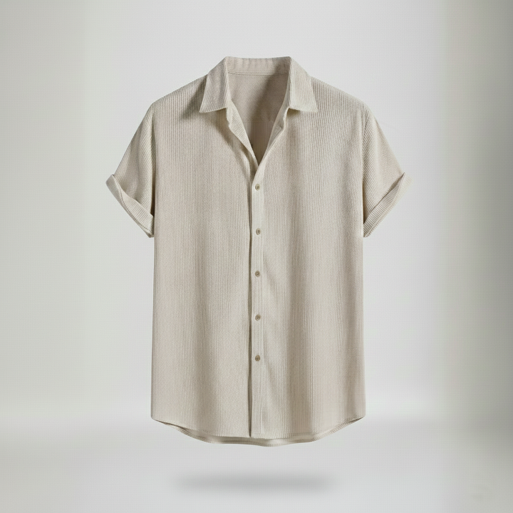 Den Graaf® | Overhemd met Knopen en Korte Mouwen