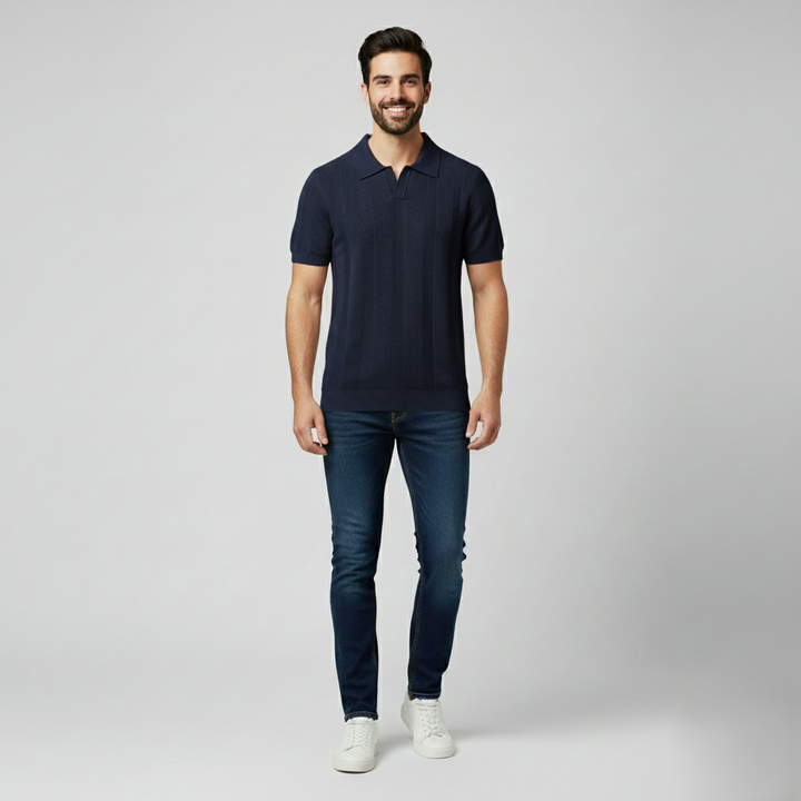 Den Graaf® | Katoenen Gestreepte Polo