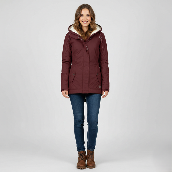Amélie | Waterdichte winterjas met capuchon