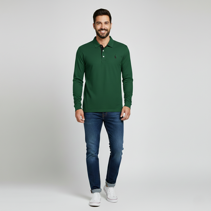 Den Graaf® | Polo met Lange Mouwen