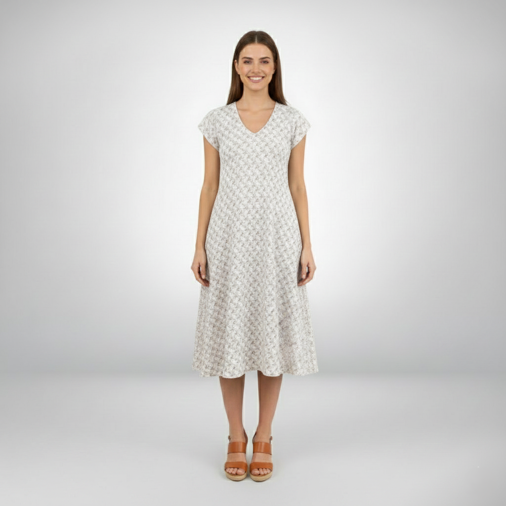 Den Graaf® | Jurk met V-hals en losvallend silhouet