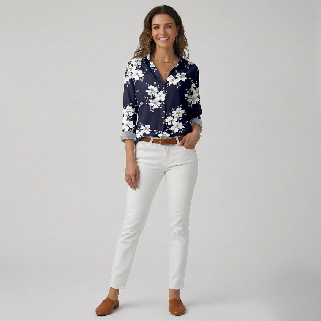 Den Graaf® | MODIEUS BEDRUKTE BLOUSE