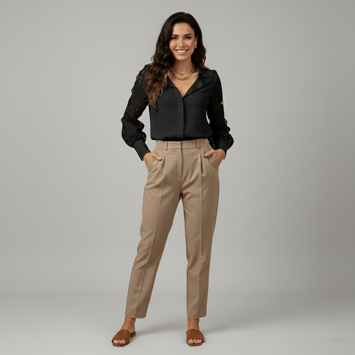 Den Graaf® | MODIEUZE KRAGENBLOUSE