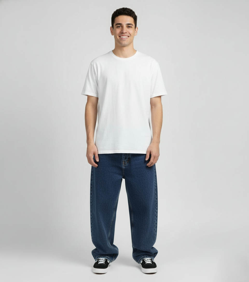 Den Graaf® | Wijde oversized baggy skater stijl spijkerbroek