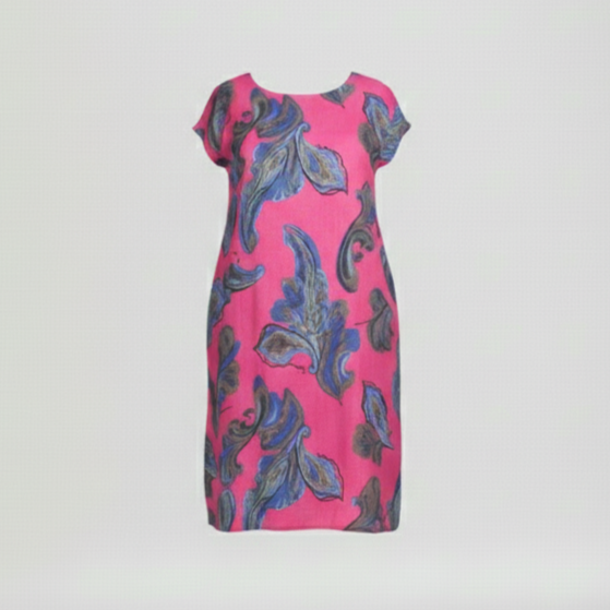 Den Graaf® | Jurk met ronde hals en mooie print