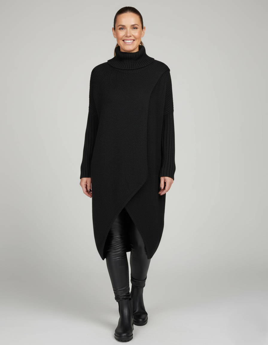 Den Graaf® | Trui met hoge hals en lange mouwen