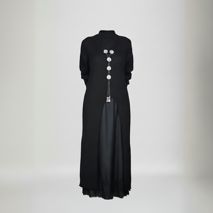 Den Graaf® | Complete stijlvolle outfit  (Lange trui + jurk)