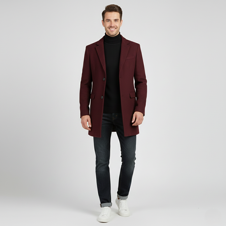 Den Graaf® | Kaasjmier-wollen heren trenchcoat