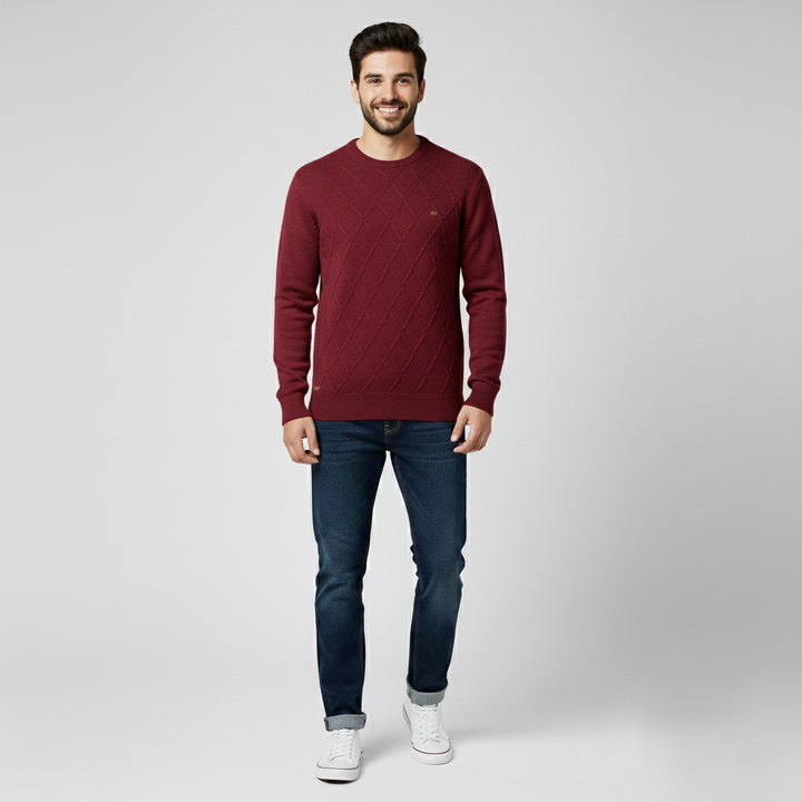 Den Graaf® | Herentrui Met Ruit Design