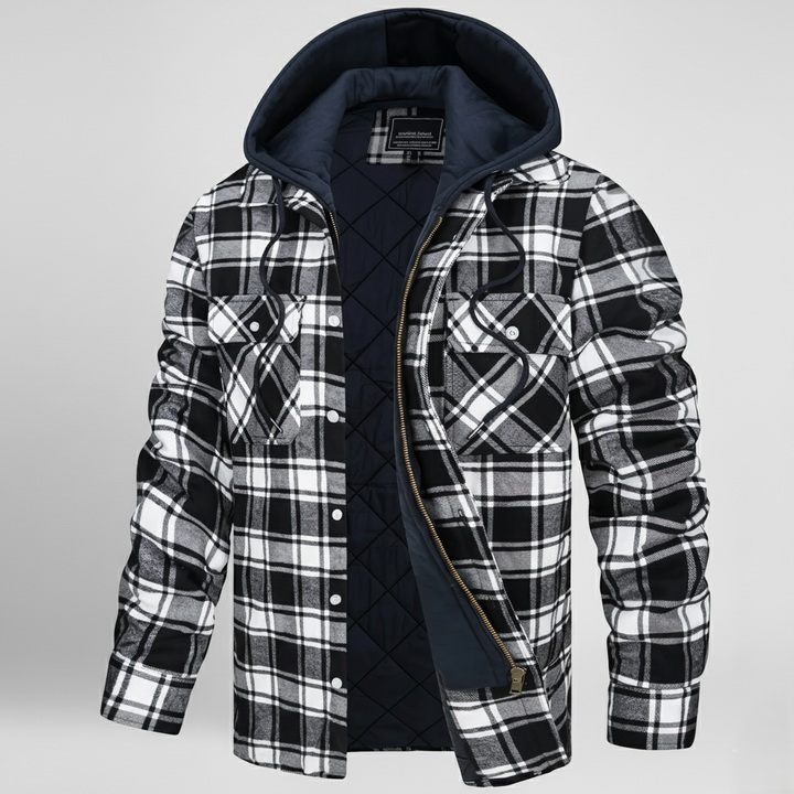 Den Graaf® | Geruite jas met rits