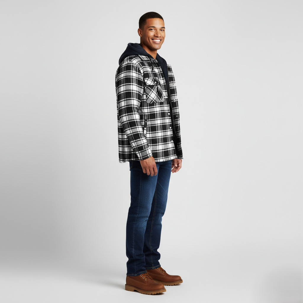 Den Graaf® | Geruite jas met rits