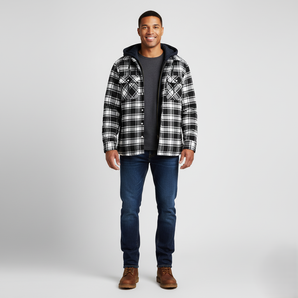 Den Graaf® | Geruite jas met rits