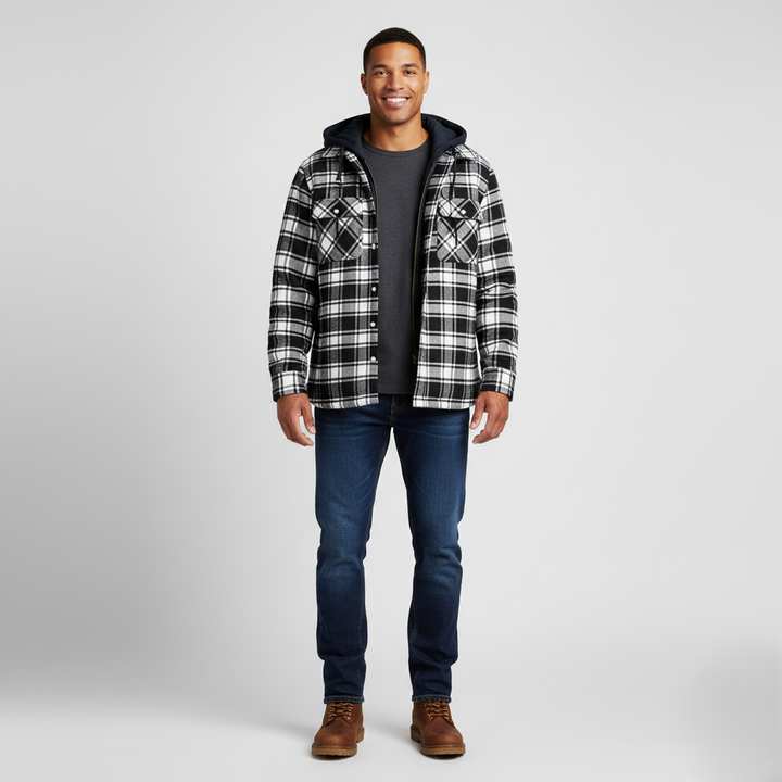 Den Graaf® | Geruite jas met rits