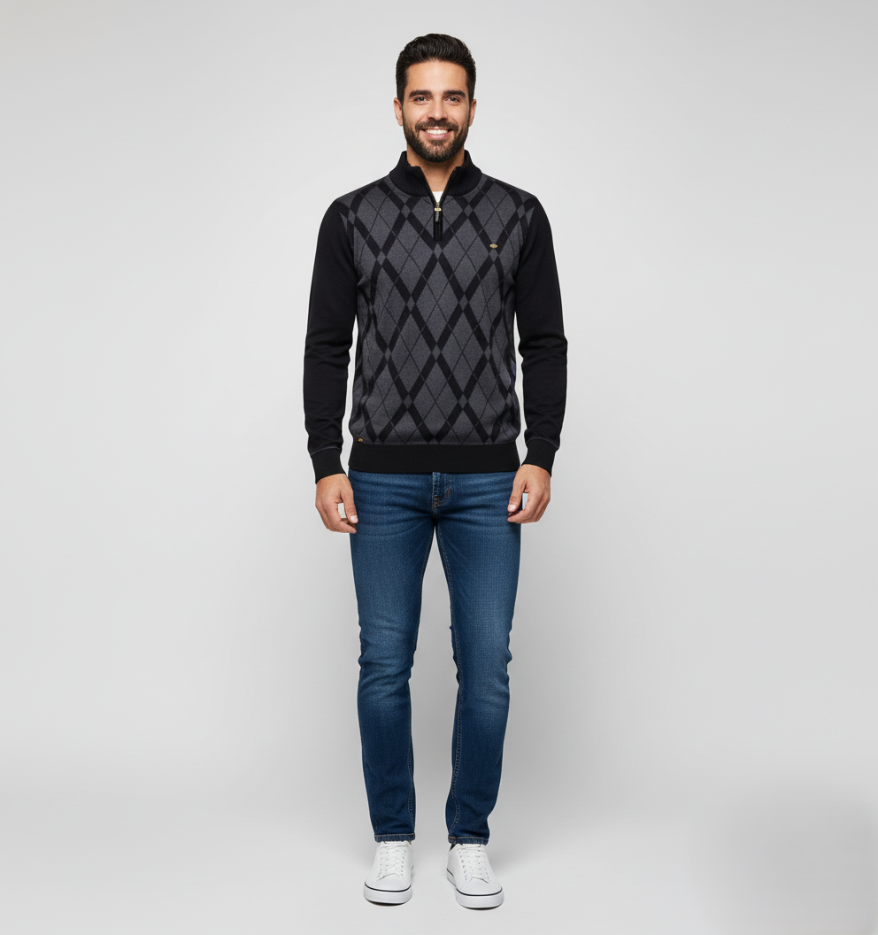 Den Graaf® | Half-Zip Herentrui