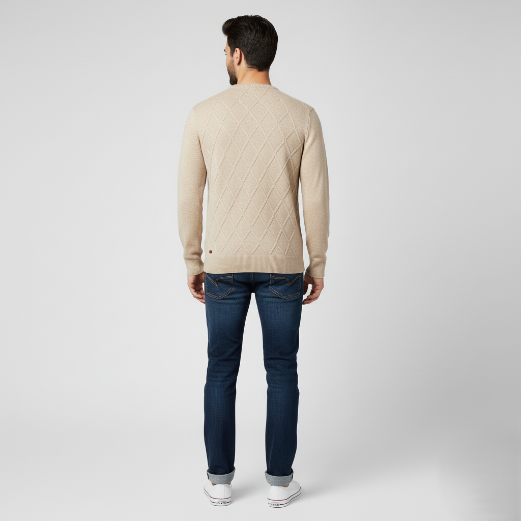 Den Graaf® | Herentrui Met Ruit Design