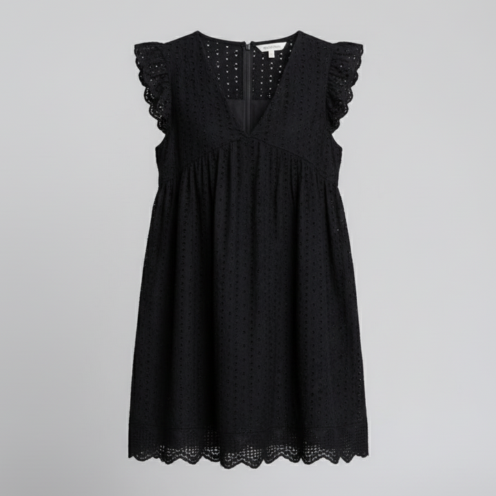 Den Graaf® | Jurk met Fijne Structuur en Minimalistische Afwerking