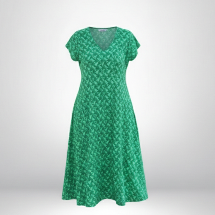 Den Graaf® | Jurk met V-hals en losvallend silhouet