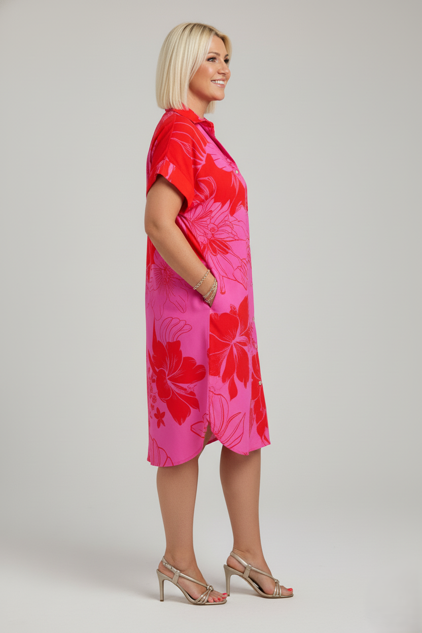 Den Graaf® | Jurk met bloemenprint