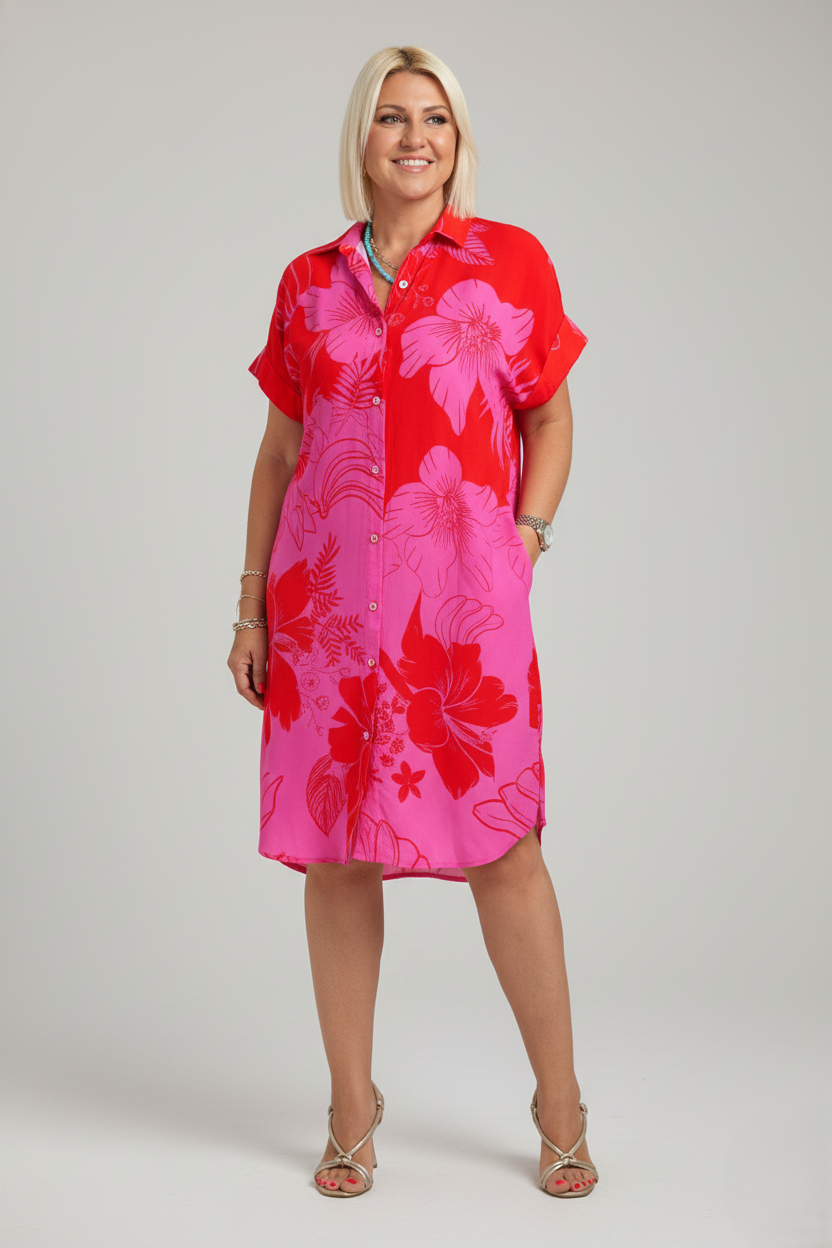 Den Graaf® | Jurk met bloemenprint